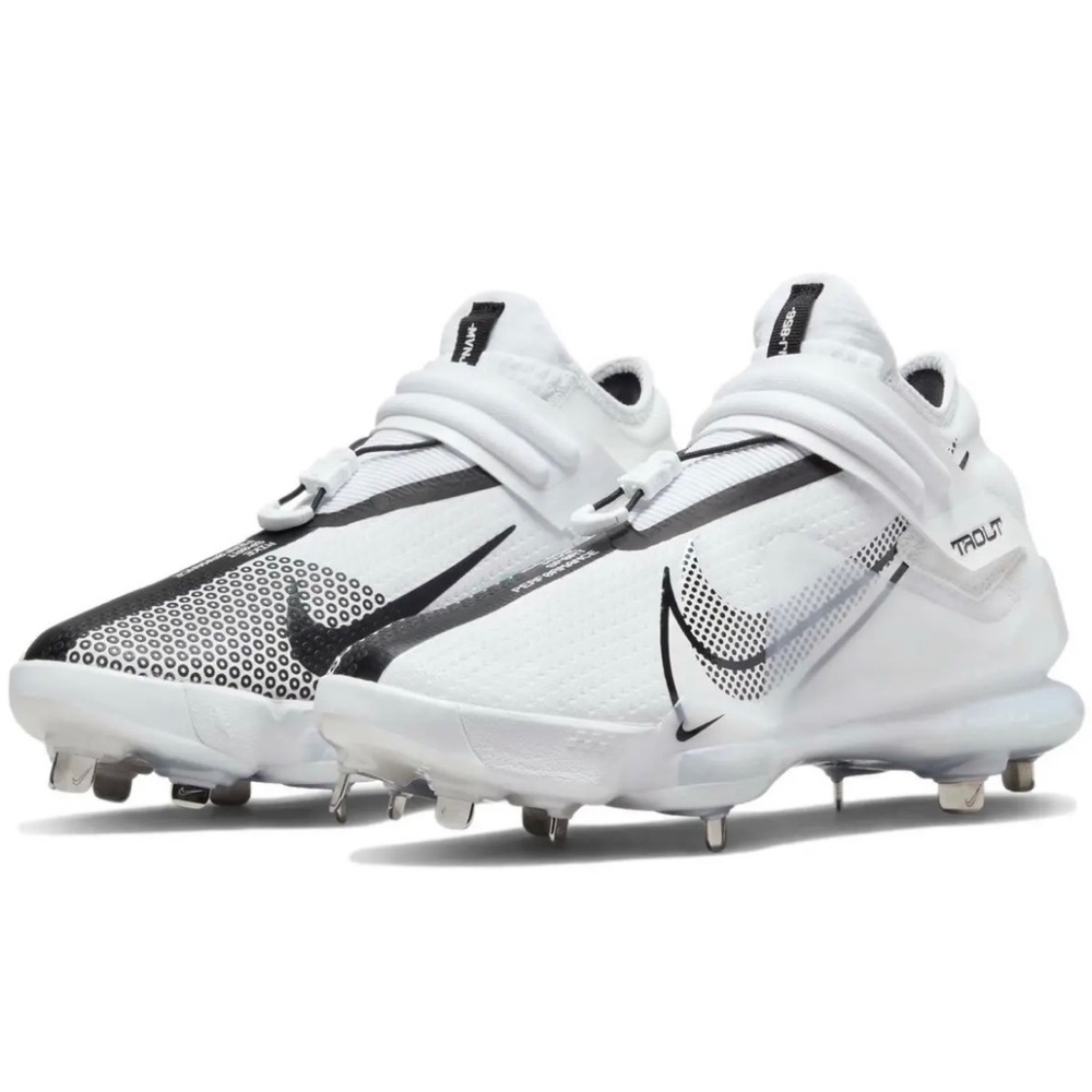 NEW Nike Men's Force Zoom Trout 7 Metal Baseball Cleats White Size 12